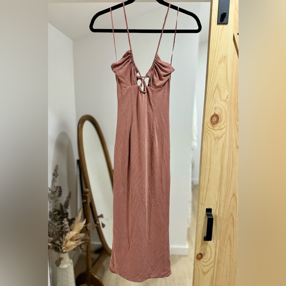 Bardot Womens Criss Cross Neck Calf Midi Dress - Picture 3 of 6
